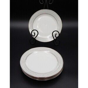 Tirschenreuth Bavaria The Elgin Butter Plates Set of 4 Germany 6 Inch Silver